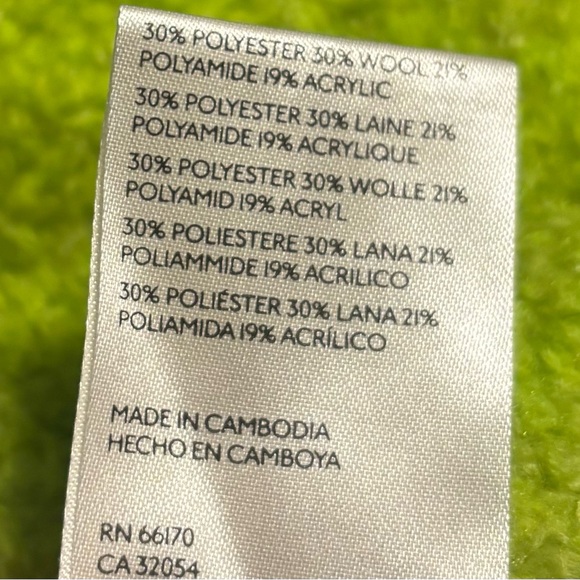 🆕Free People Lime Green Oversized Women's Sweater Sise Medium. #45 - Picture 9 of 9